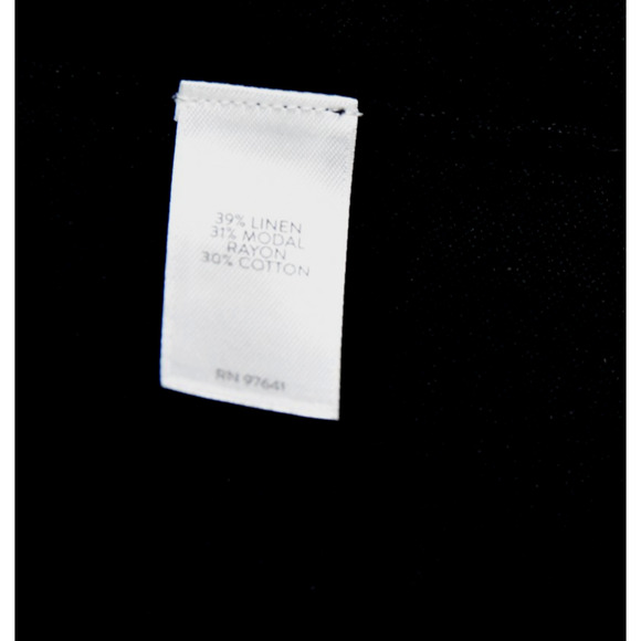 J.JILL Cardigan Tie Front Shrug Sweater Women Large Black Linen Blend - Picture 6 of 8